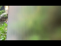 Tempered Acid Etched Glass White Jade Kylin For Table Furniture Interior Partitions