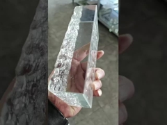 装飾の壁のクリスタル・ブロックのための高く透明な固体ガラス・ブロックのガラス レンガ