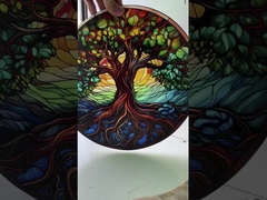 緩和された芸術ガラス